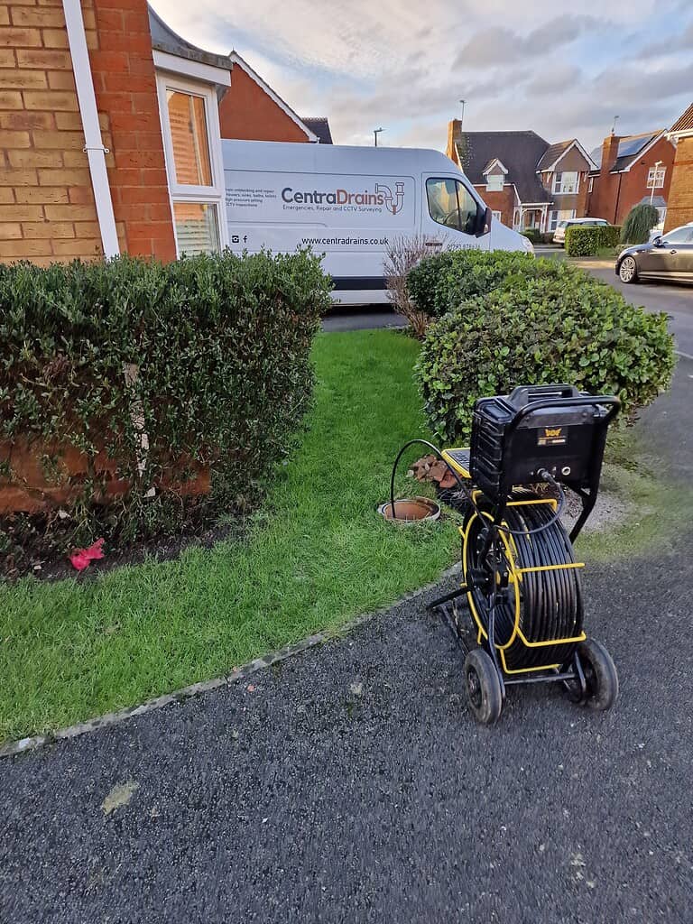 Blocked drain survey and repair services by Centra Drains Ltd in residential areas, ensuring effective drainage solutions.