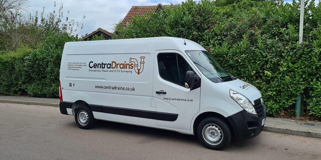 Professional drain repair van from Centra Drains Ltd.